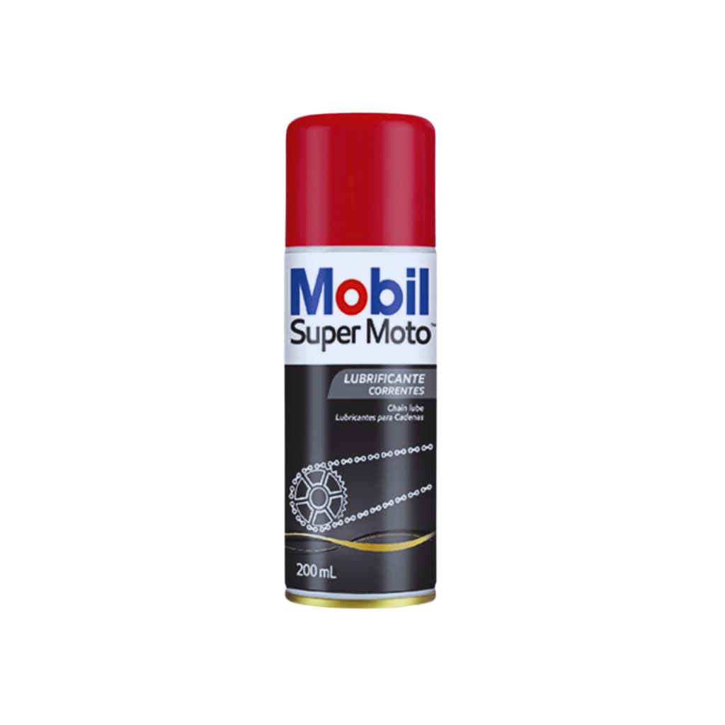 Graxa Lubrificante Mobil Spray 200Ml Corrente Super Moto