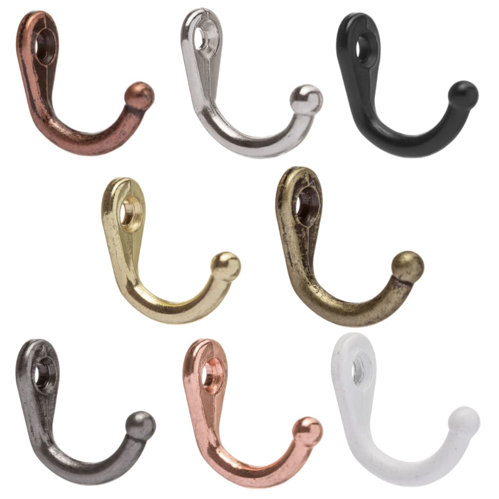 Gancho Mini Metal Decoração Artesanato 100 Peças Atacado Porta chaves Suporte Cabide + Parafusos