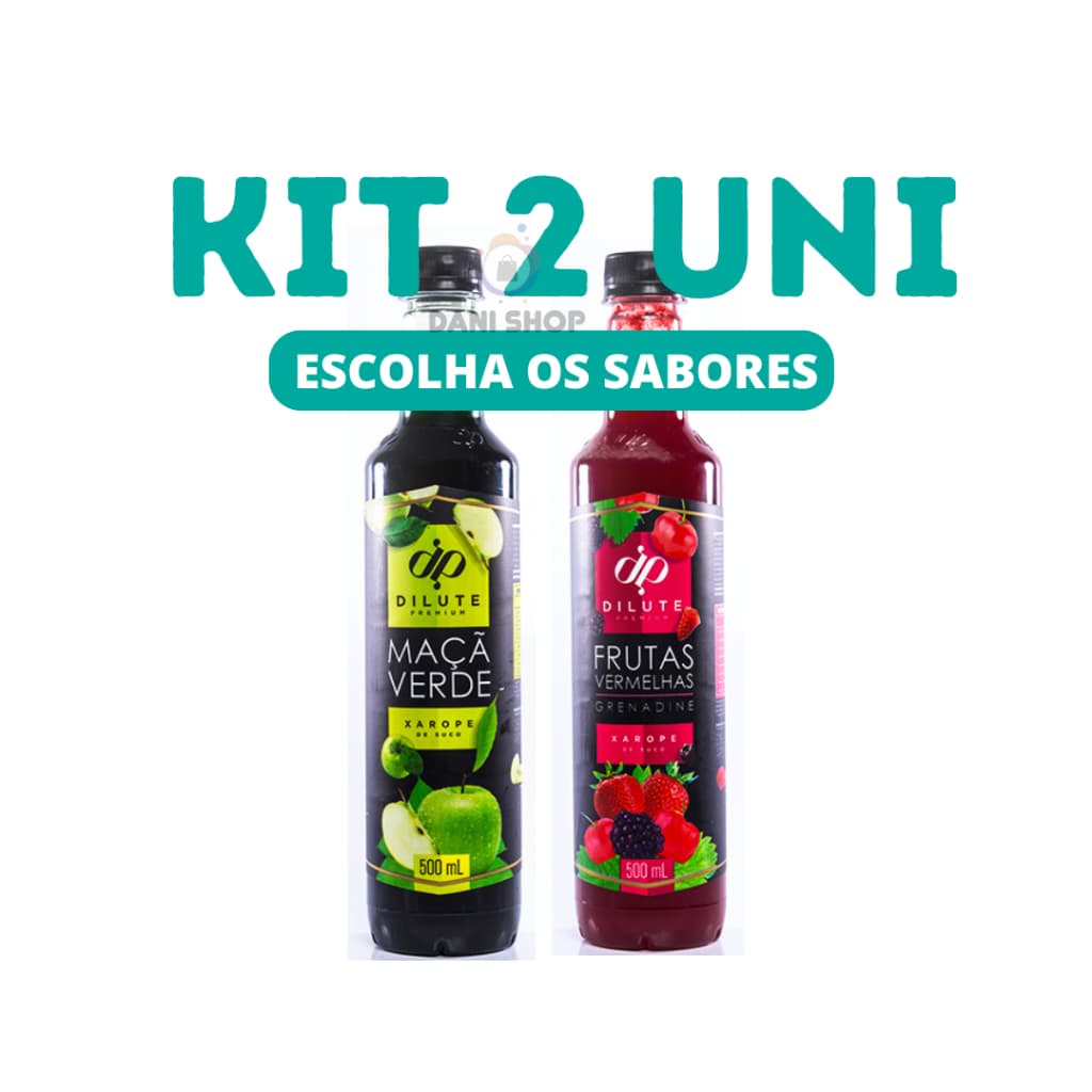 Kit 2 Xaropes Dilute para Drink Soda Italiana Gin - Escolha