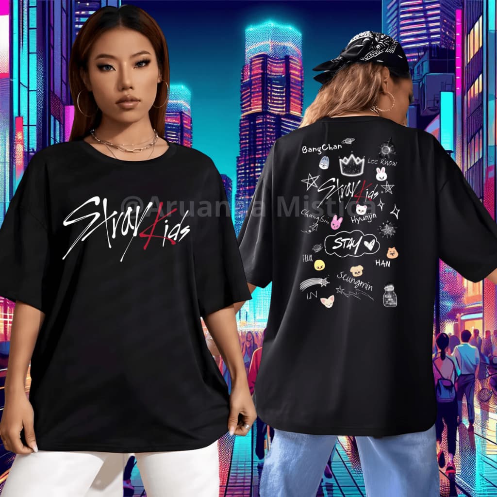 Camiseta Stray Kids Kpop Skz Skoo Chibli Fofos Szoo Cute Hyunjin