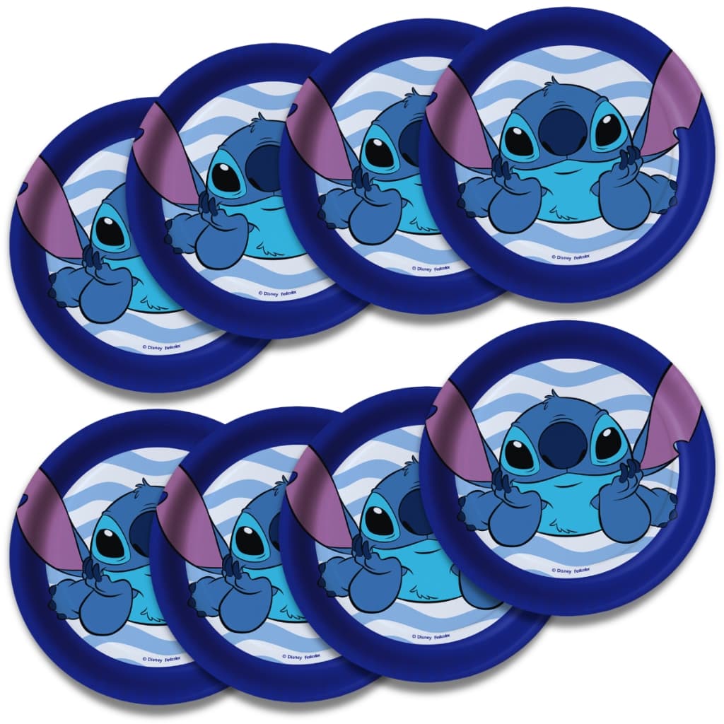 Prato Descartável Stitch Decoração Festa Infantil Kit Com 16