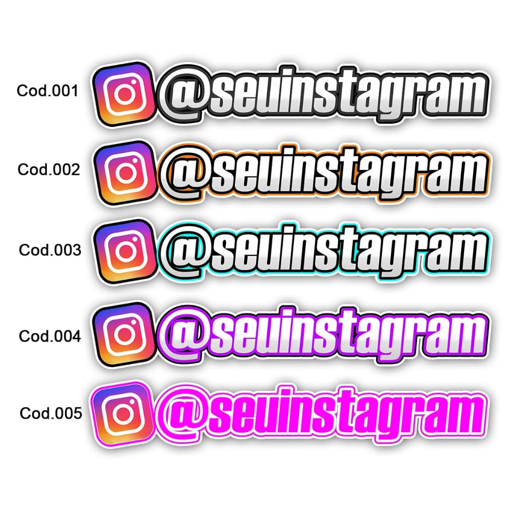 Adesivo Personalizado Instagram Parabrisa Frase Carro Rebaixado Dub Caminhão