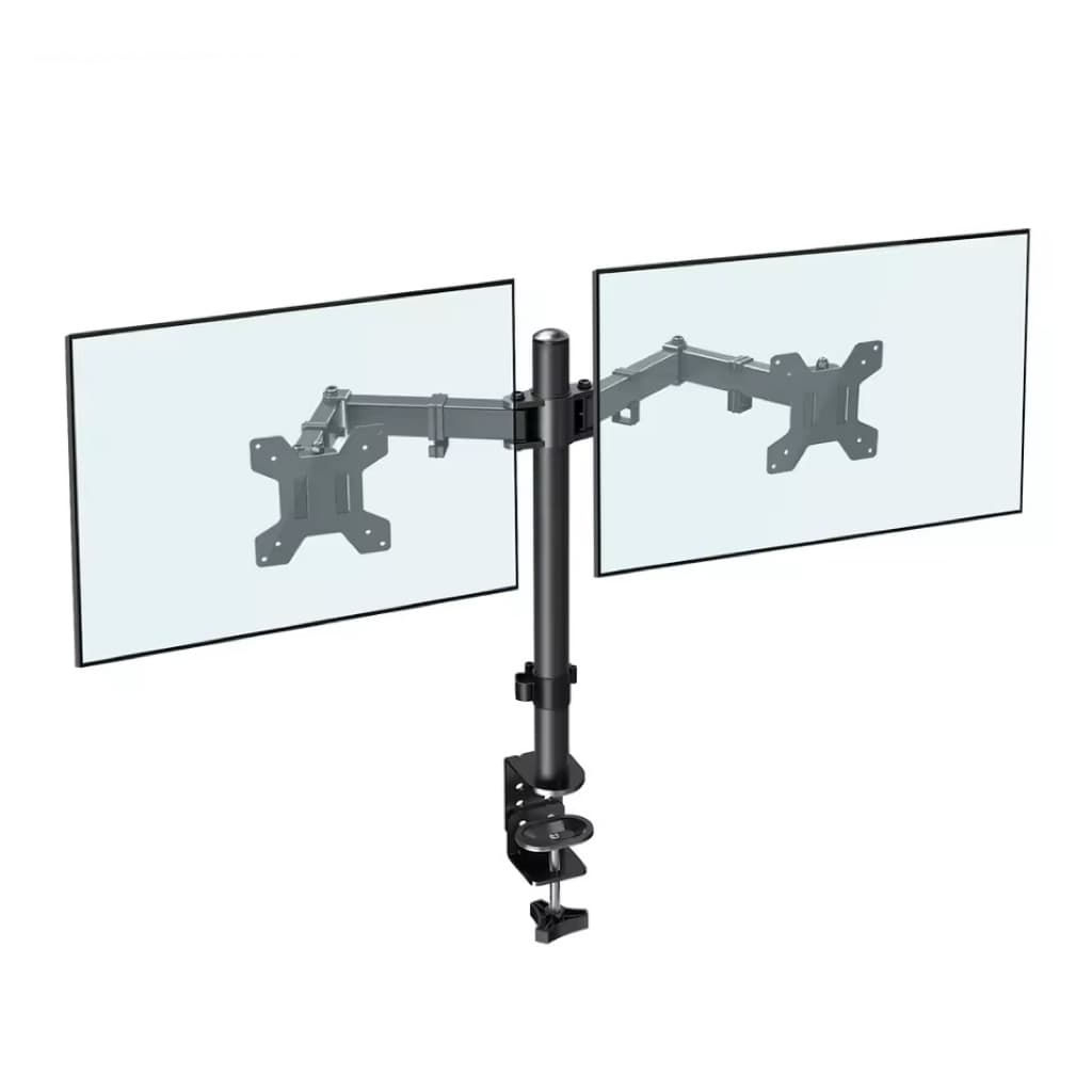 Suporte universal para monitor, mesa articulada de aço, elevação ajustável, giratório, articulado, 2 monitores BMG-29