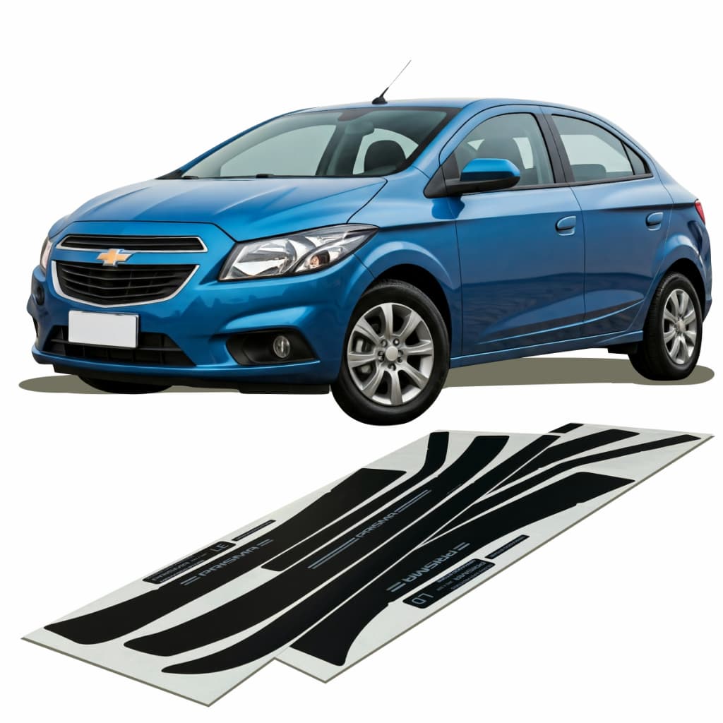 KIT Soleira Super Protetora + Soleira da Mala PRISMA 2013 a 2016/JOY 2017 2018 2019 Acessório Carros