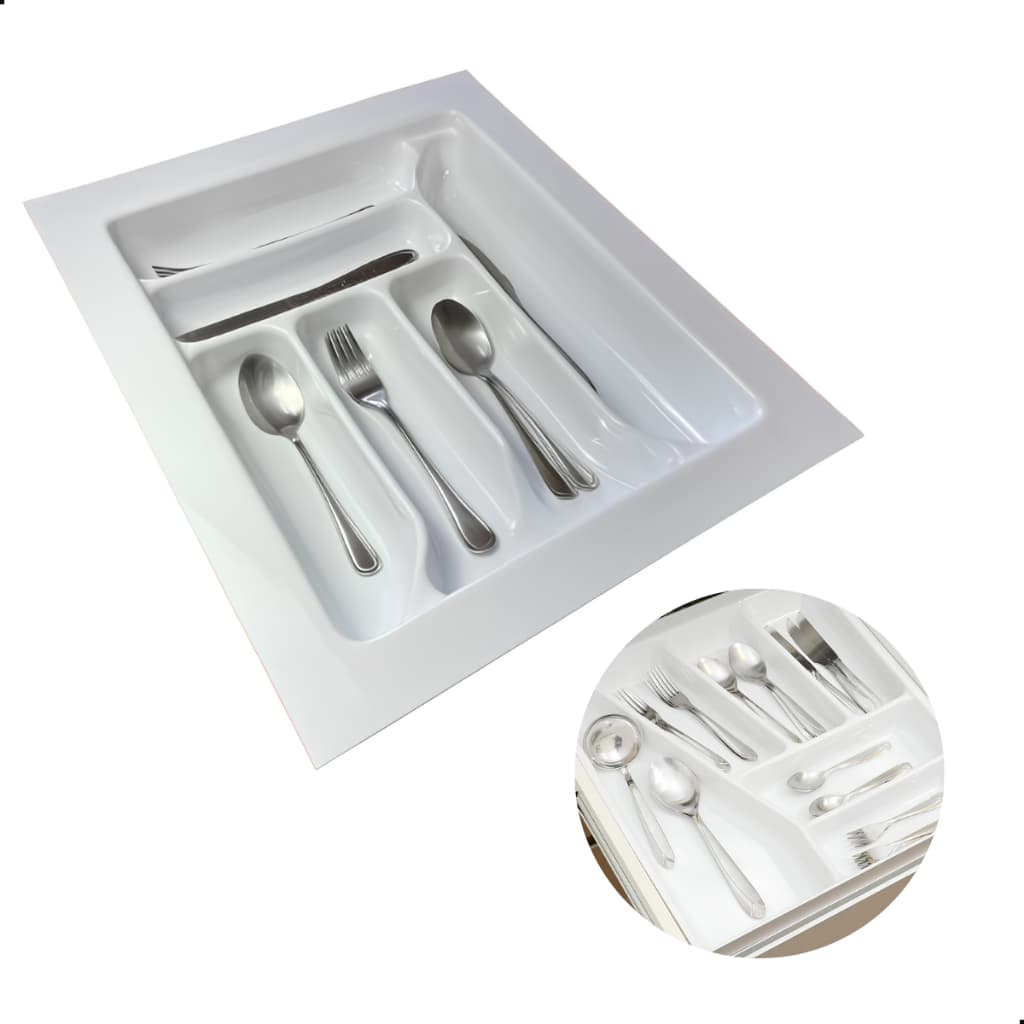 Divisor De Talher Ajustavel Og-02 Branco/ Cinza396 X 467mm Moldplast/Porta Talher/organizador