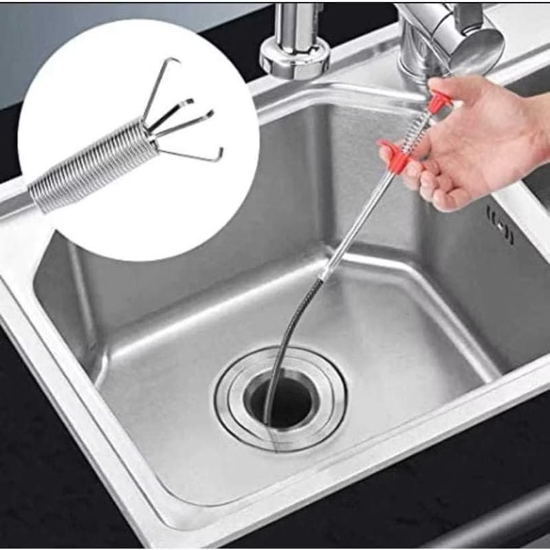 Garra de Limpeza Multifuncional Desentupidora de Pias e Ralos