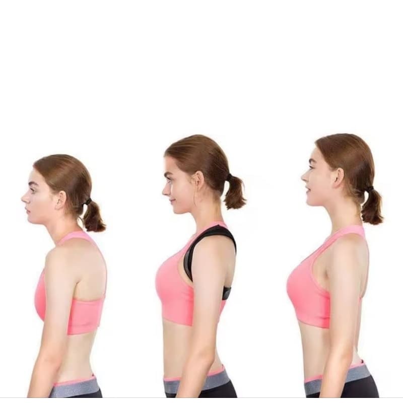 Corretor postural regulável coluna ombros