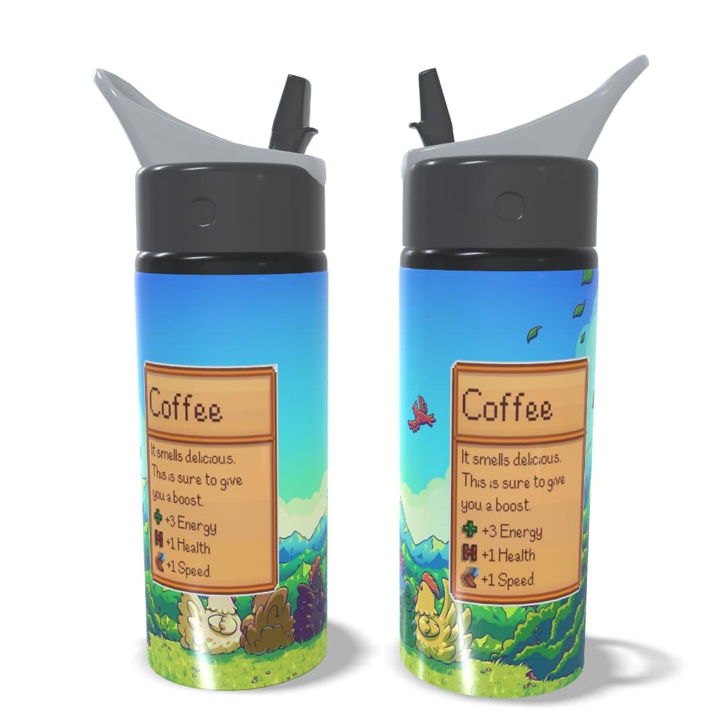 Garrafa Squeeze Personalizada Estações e Bebidas Stardew Valley Game