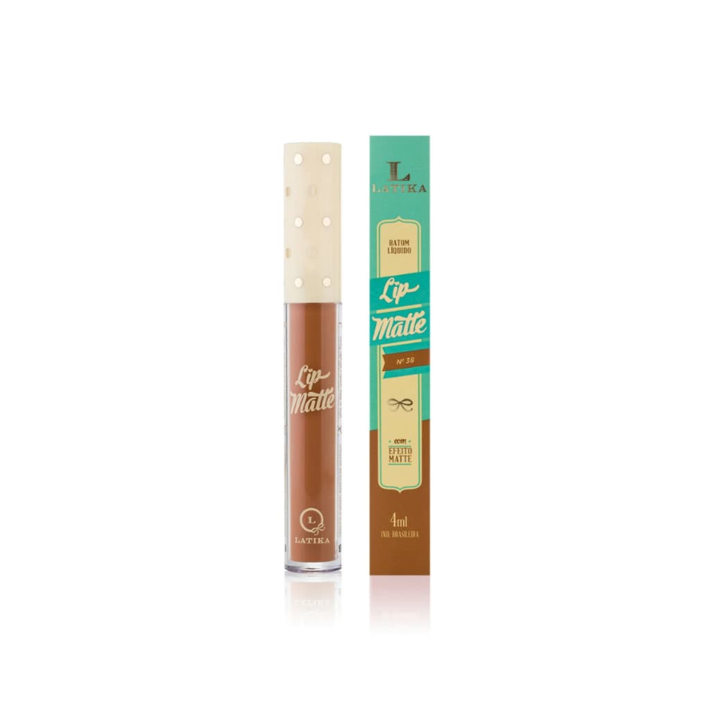 Batom Latika Lip Matte Líquido Profissional Cor 38