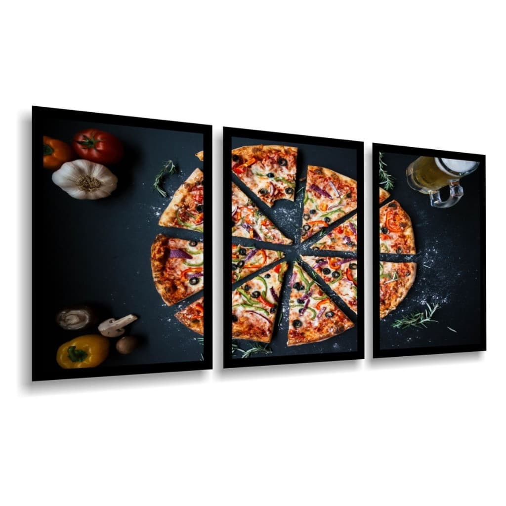 Quadro decorativo pizzas Pizzaria restaurantes