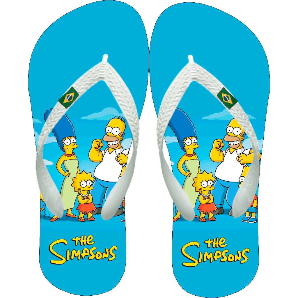 Chinelo Simpsons infantil e adulto masculino feminino Barti lisa homer