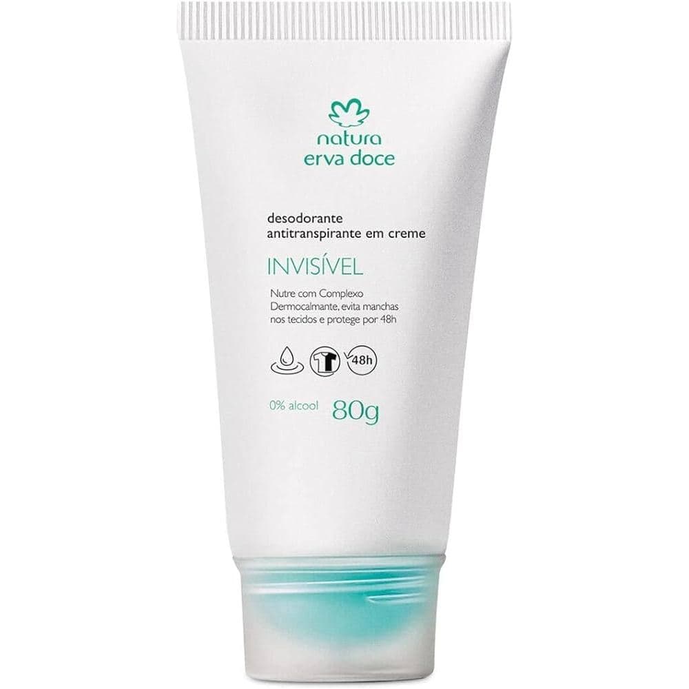 Natura Desodorante Antitranspirante em Creme Erva Doce 80g