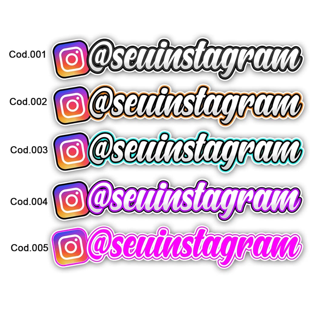 Adesivo Personalizado Parabrisa Instagram Grande Frase Carro Rebaixado Dub Caminhão Som