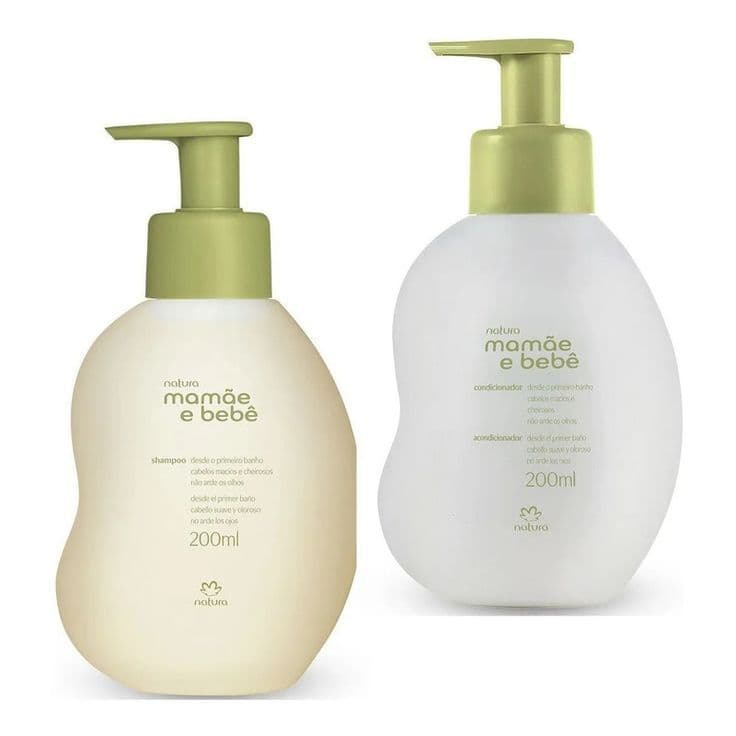Kit Shampoo E Condicionador Mamãe E Bebê Natura 200ml Cada