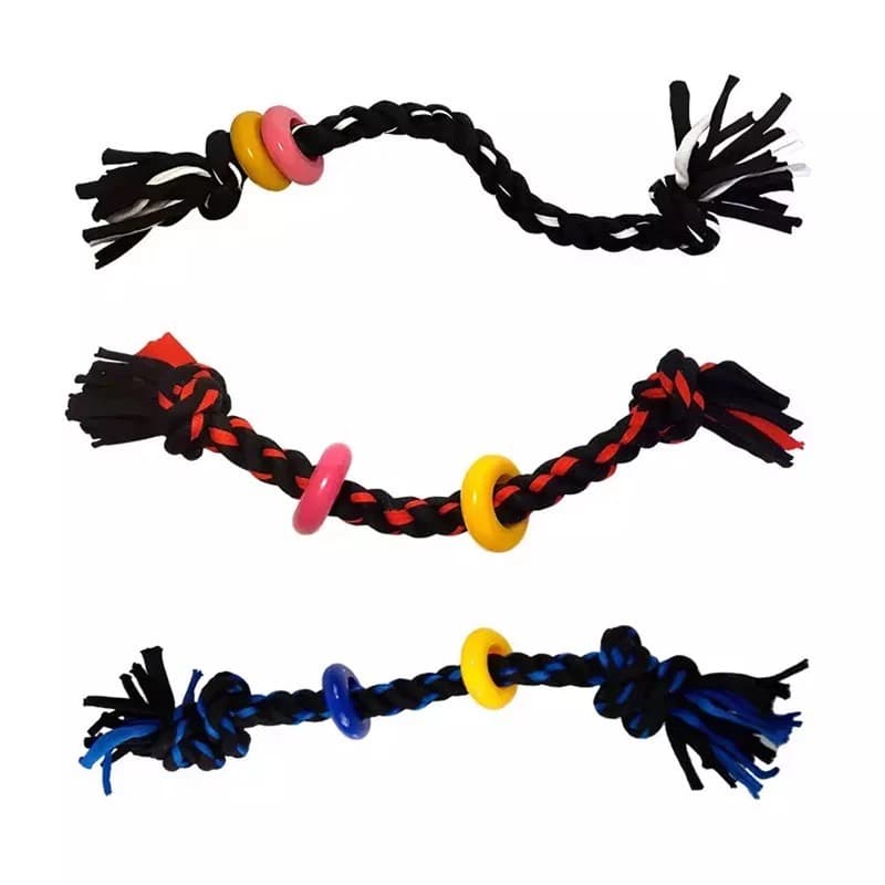 Brinquedo Pet Mordedor Corda Bolinha Interativo ,Brinquedo Puxador Corda Black Pet