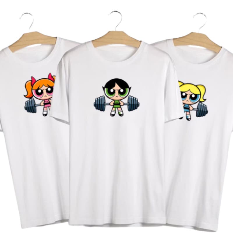 Kit 3 Camisetas T-shirt As Meninas Super Poderosas Blusa Blogueira Streetwaer Camisa Algodão Premium