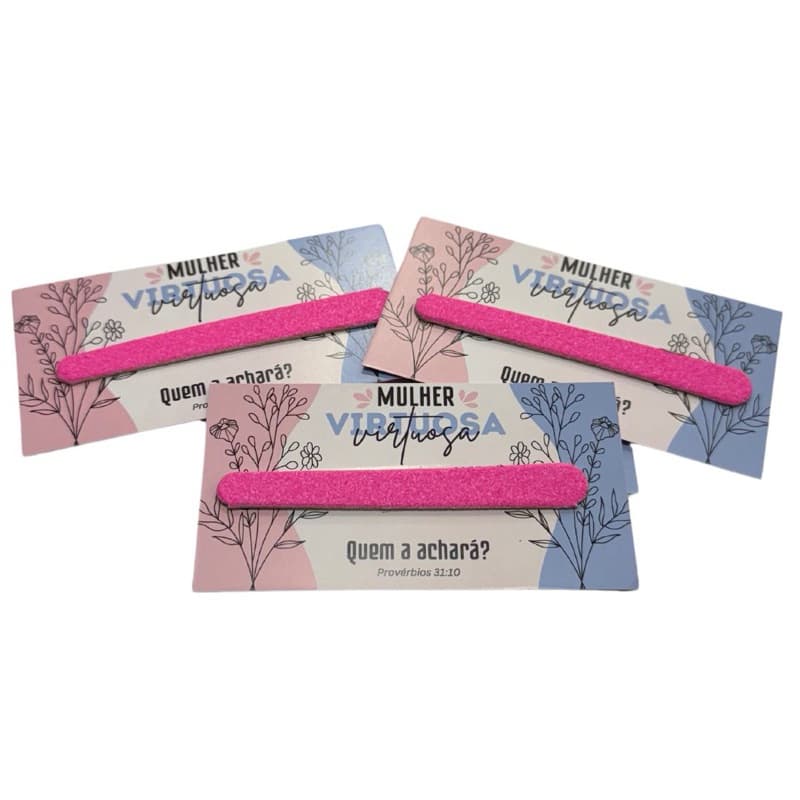 Lixa de unha com cartão mulher virtuosa-kit com 10 unid.-presente para irmãs-chá de mulheres