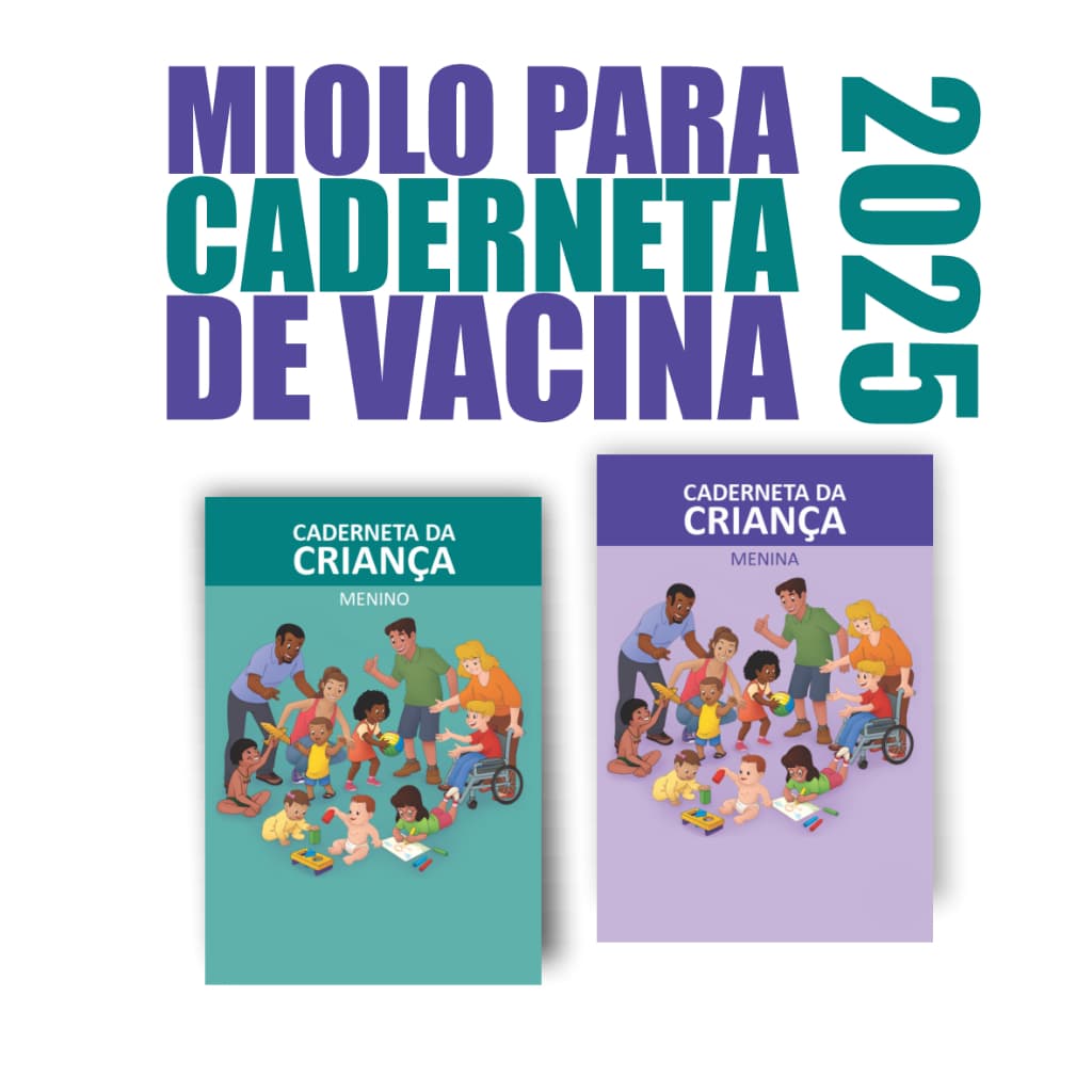 Miolo para caderneta de vacina ATUALIZADA