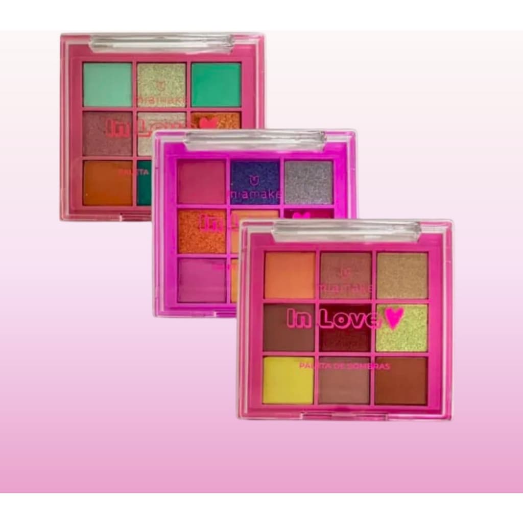 Paleta De Sombras In Love 9 Cores Mia MakE
