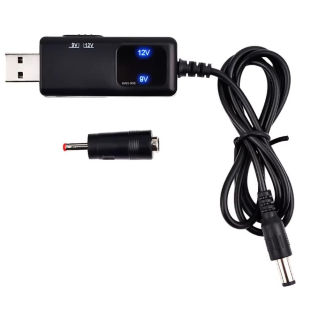 Conversor usb 5v para 9v 12v Cabo Usb Conversor de tensão steep up 5v 9v e 12v 5.5mm