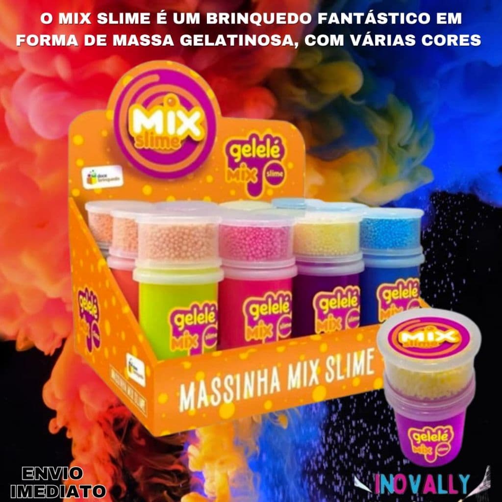 Brinquedo de apertar Slime, Geleca, Gelelé, Leleca, Puxa Slime Massinha Modelar Divertida, Puxa Puxa Slime