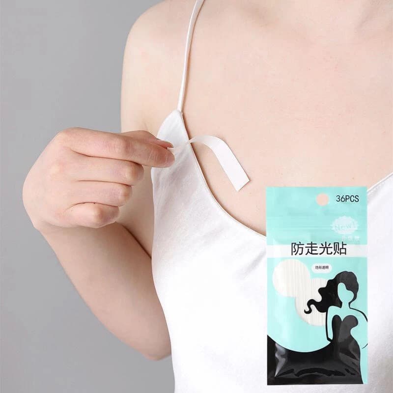 Kit 36 Fitas Fashion Adesiva Protetor Decote Esconde Alça