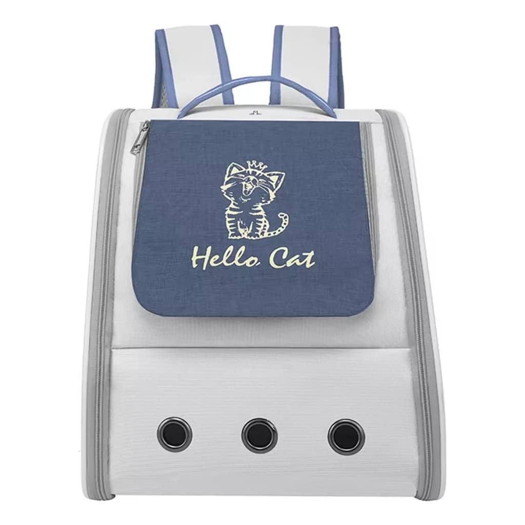 MOCHILA PET PARA TRANSPORTE RESPIRÁVEL PORTÁTIL  CÃO E GATO.  32*28*38 cm