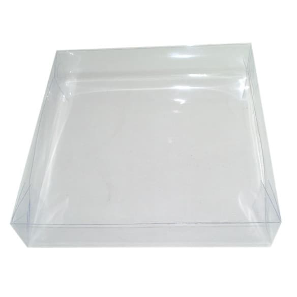 Caixa para Presente e Doces 21x21x4 Transparente Embalagem