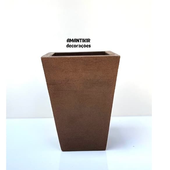 Vaso de Planta Decorativo Reciclável em Polietileno Moderno Coluna Quadrada - Cód. 56