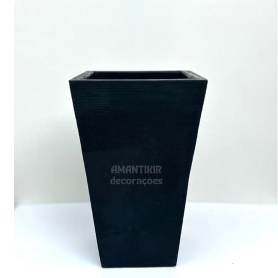 Vaso de Planta Decorativo Reciclável em Polietileno Moderno Coluna Quadrada  G -  Cód. 81