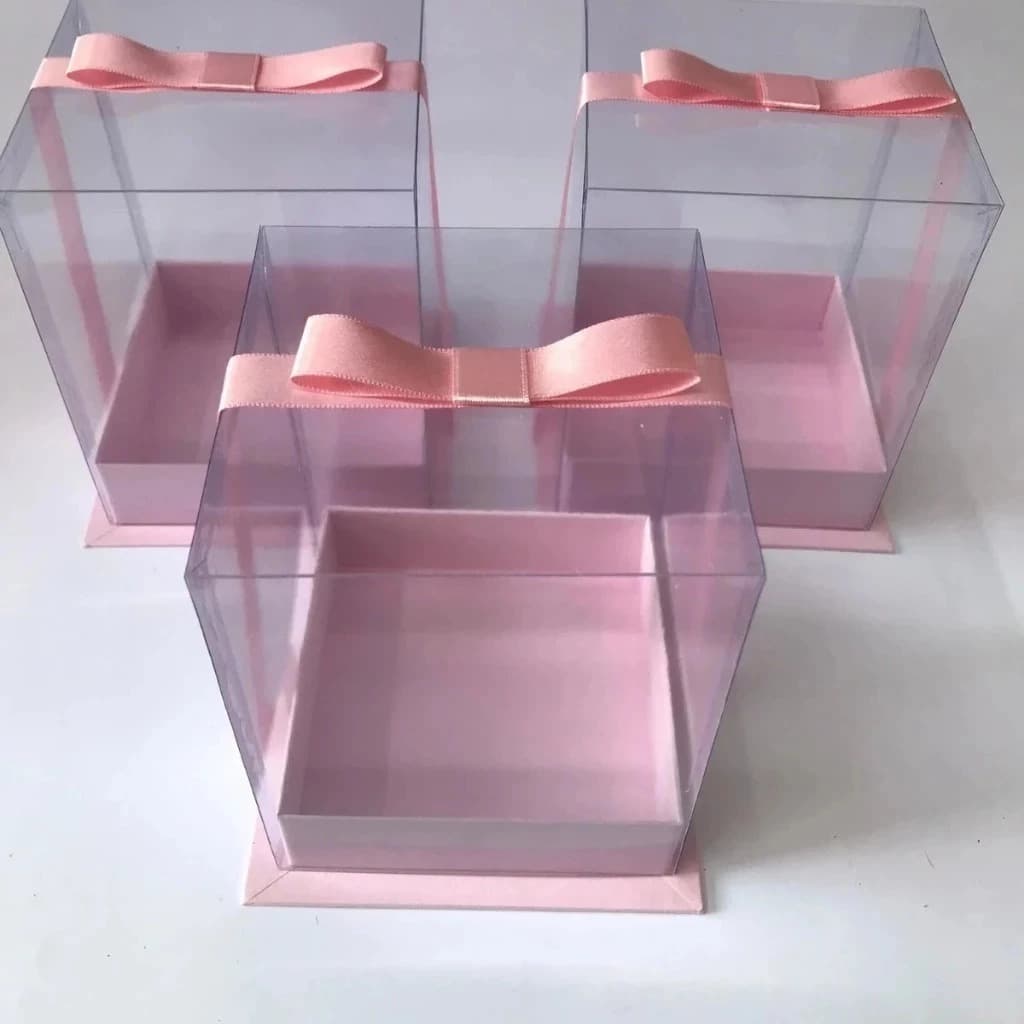 10 Laços de Fita p/ Caixa de Acetato Transparente para Lembrancinhas Laço para Caixinha de Acetato