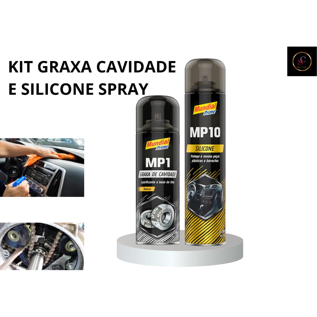 KIT GRAXA DE CAVIDADE E SILICONE SPRAY