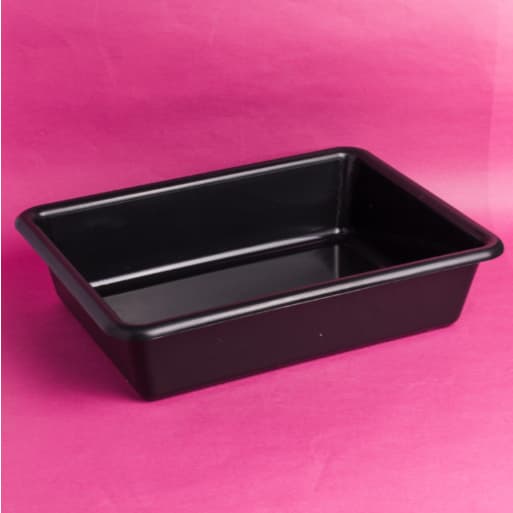 Kit 2 Bandejas Retangular 7 Litros Branco ou Preto - JV DECOR