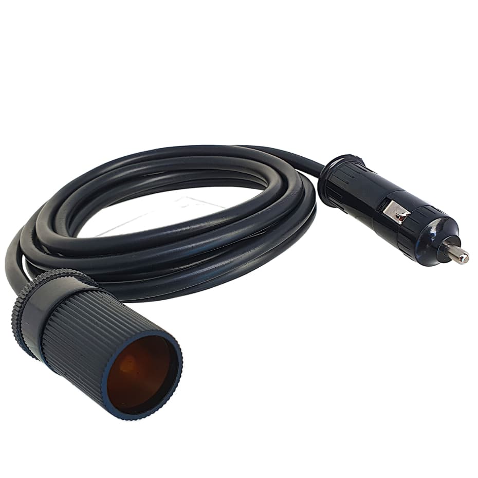 Extensor De Tomada Acendedor De Cigarro Veicular 2 Mts. 12-24V. 10a