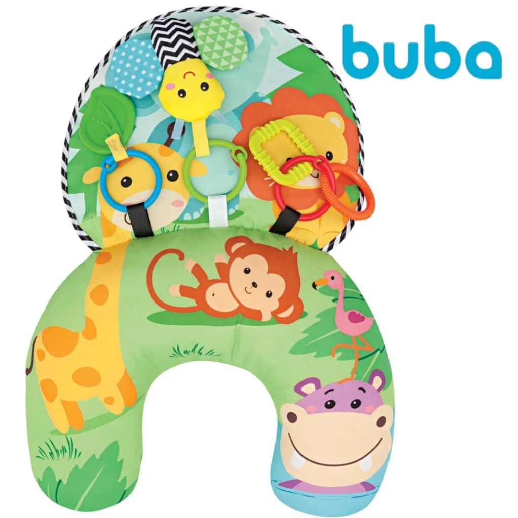 Almofada de Atividades Infantil para Bebe Tummy Time com Mordedor Buba 09841