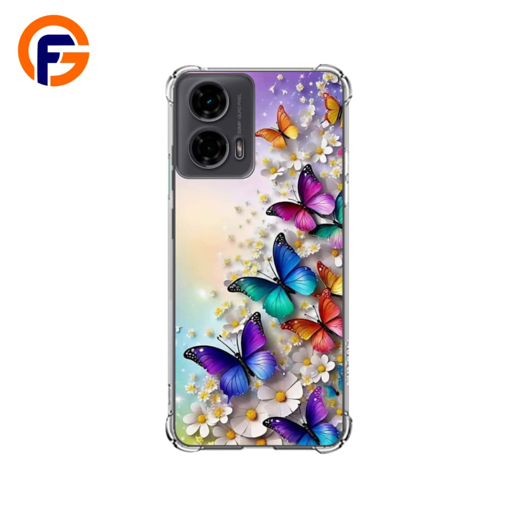 MOTOROLA G04, G04s, G24, G24 POWER, G34, G54, G84 Capa Tpu Desenhos Variados Capinha Case BORBOLETA