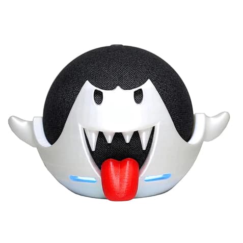 Suporte Alexa Boo Mario Bros Echo Dot 4ª e 5ª geração - Fantasma Super Mario Bros