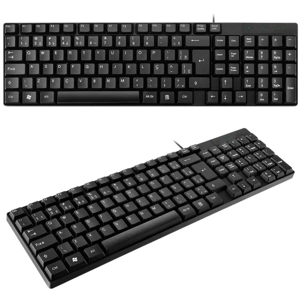 TECLADO COM FIO MULTI DESIGN SLIM