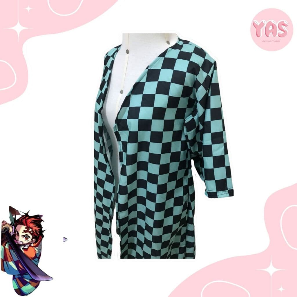 cosplay fantasia kimono tanjiro kamado kimetsu no yaiba demon slayer