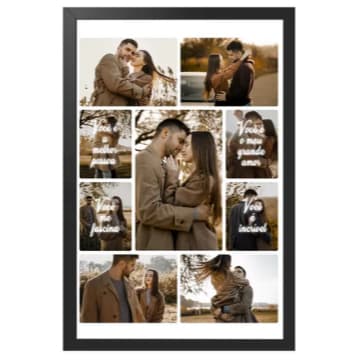 Quadro Decorativo Personalizado Com Foto Muito Aor Envolvido