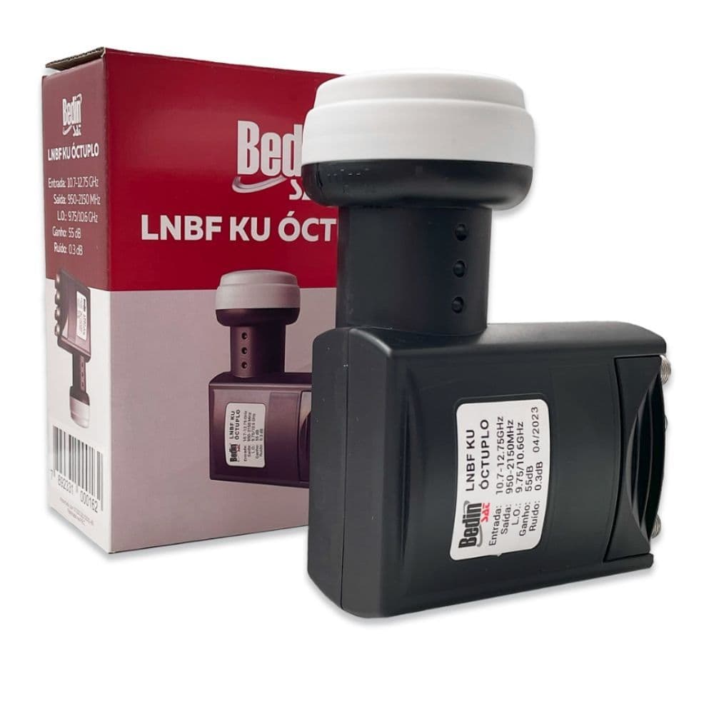 Lnb Octuplo Universal Banda Ku Hd Digital 8 Saídas