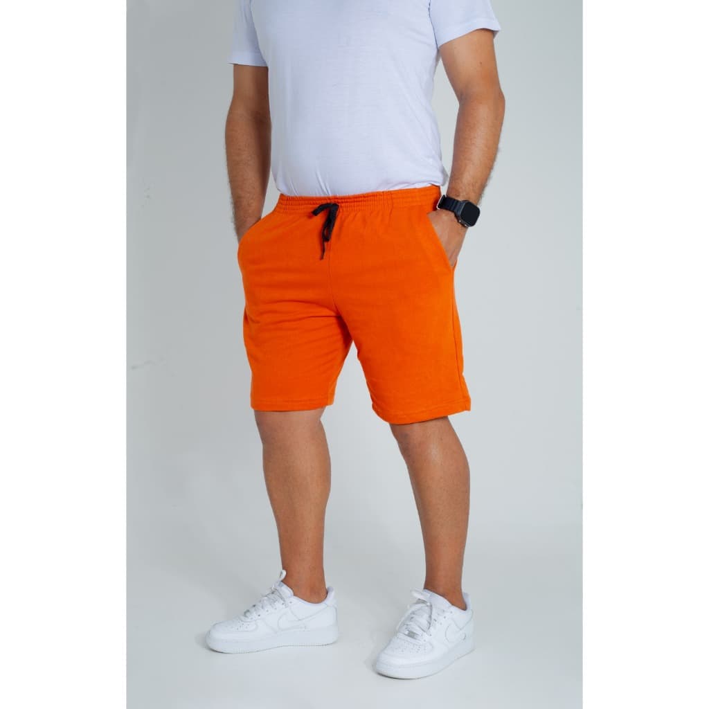 Bermuda Moletom Masculina Algodão LISA Treino- Academia- Casual- Básico - TEUCATI