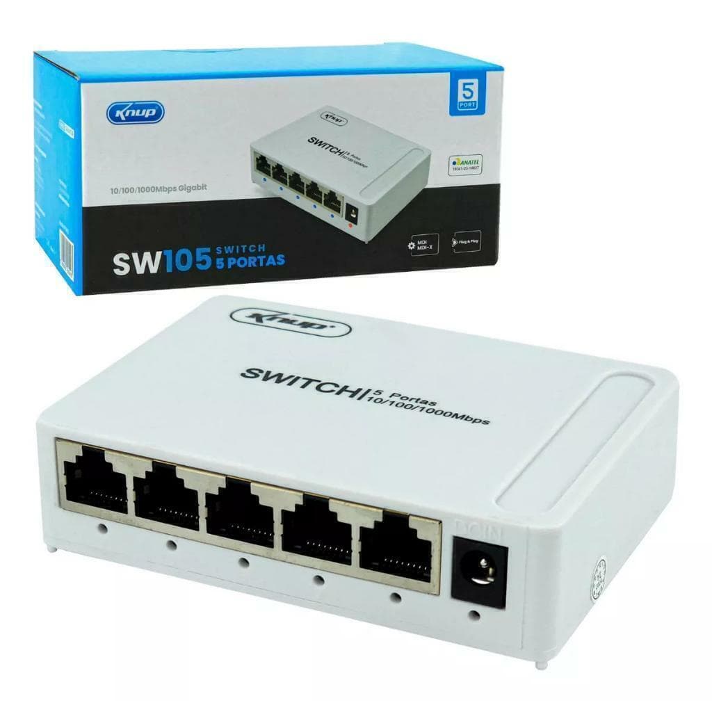 SWITCH 5 PORNTAS 10/100Mbps KNUP