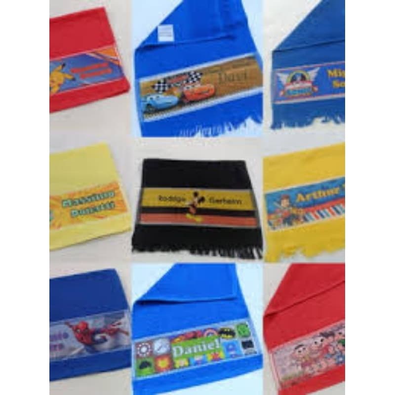 50  toalhinhas de franjinhas