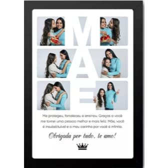 Quadro De Fotos Decorativo Presente Especial Dia Das Mães