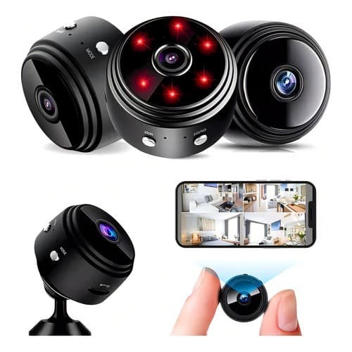 Mini Camera Segurança Escritório HD Visão noturna Wifi Câmera 1080P Sem Fio Vigilância e Segurança