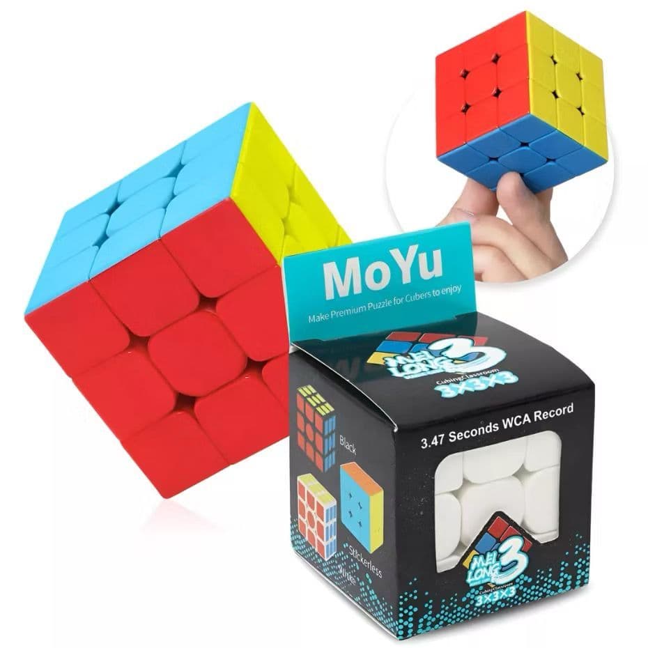 Kit 10 Moyu Cubo Mágico Profissional 3x3x3 Giro Rápido - Magic Cube Cor Da Estrutura Colorido Promoção
