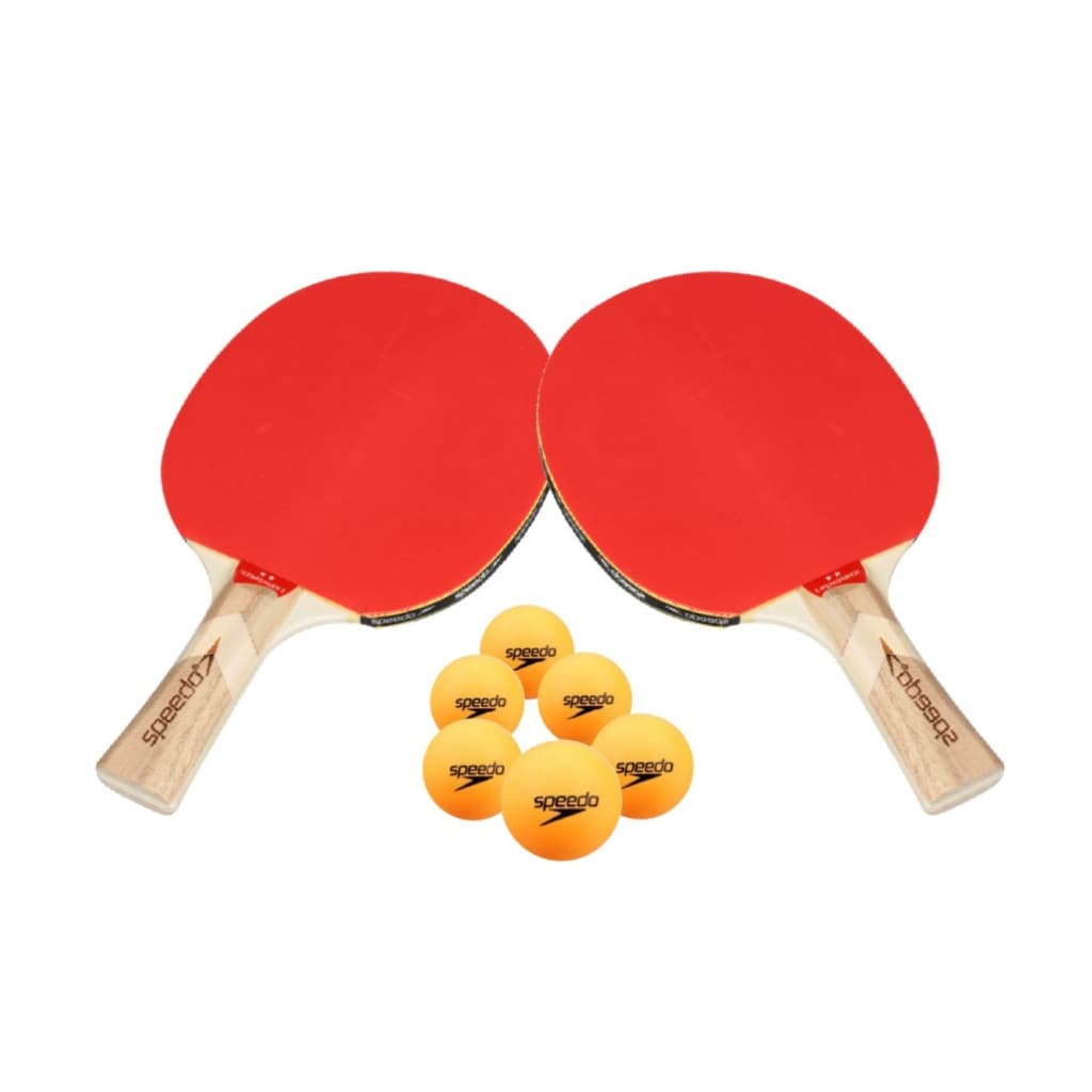 Kit Ping Pong Speedo Icebraker - 2 Raquetes + 6 Bolas Tênis de Mesa Lazer