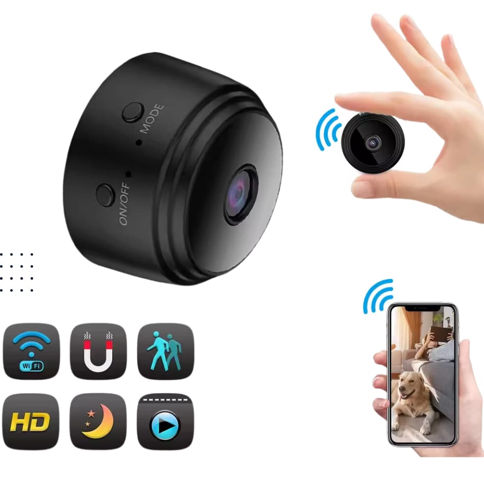 Camera Escondida com Escuta Inteligente Segurança Interna Wifi IP