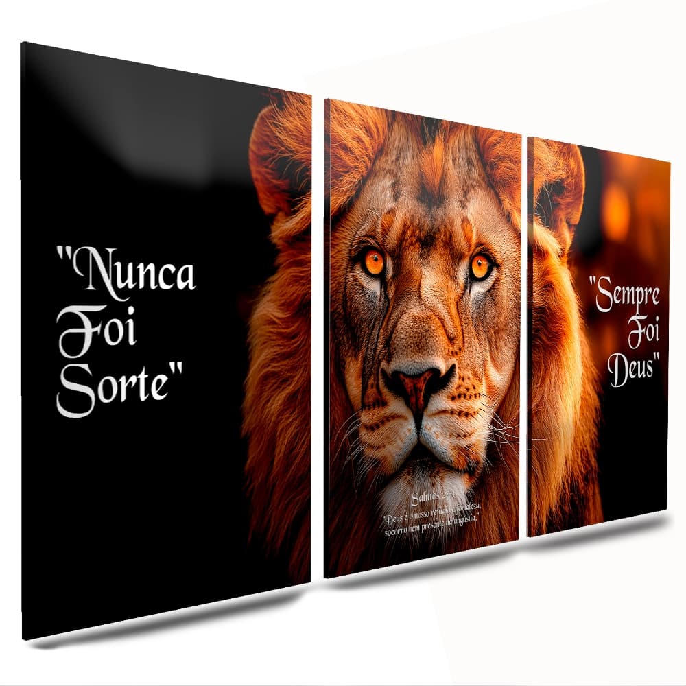 quadros mdf decorativo leao frases sala quarto cozinha escritorio